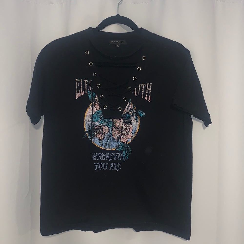 Black la hearts top